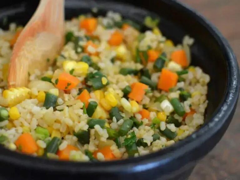 arroz integral com legumes