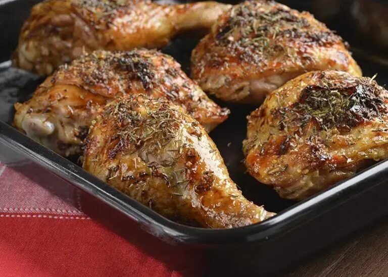 Frango assado no forno