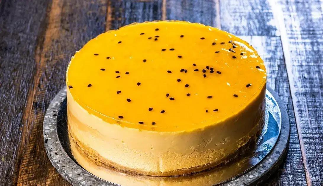 Bolo mousse de maracujá