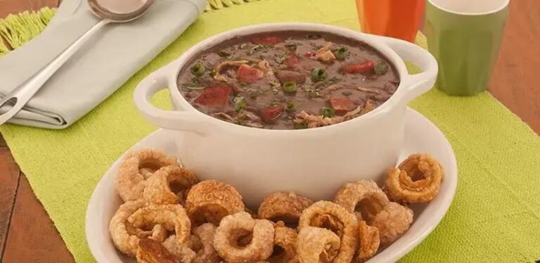 caldo de feijão preto