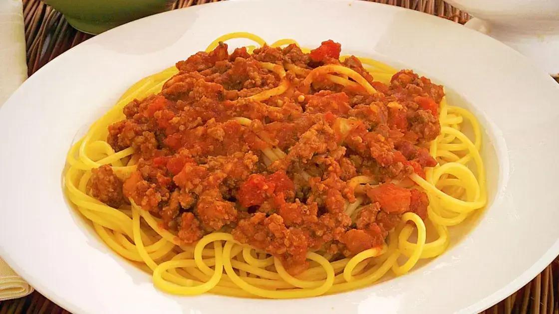 Espaguete à bolonhesa