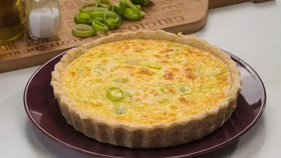 Quiche de alho-poró