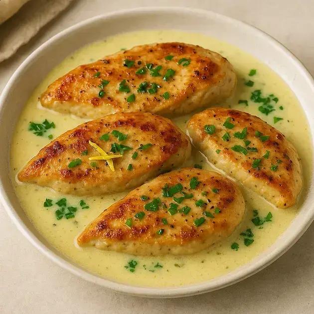 frango grelhado com molho de iogurte