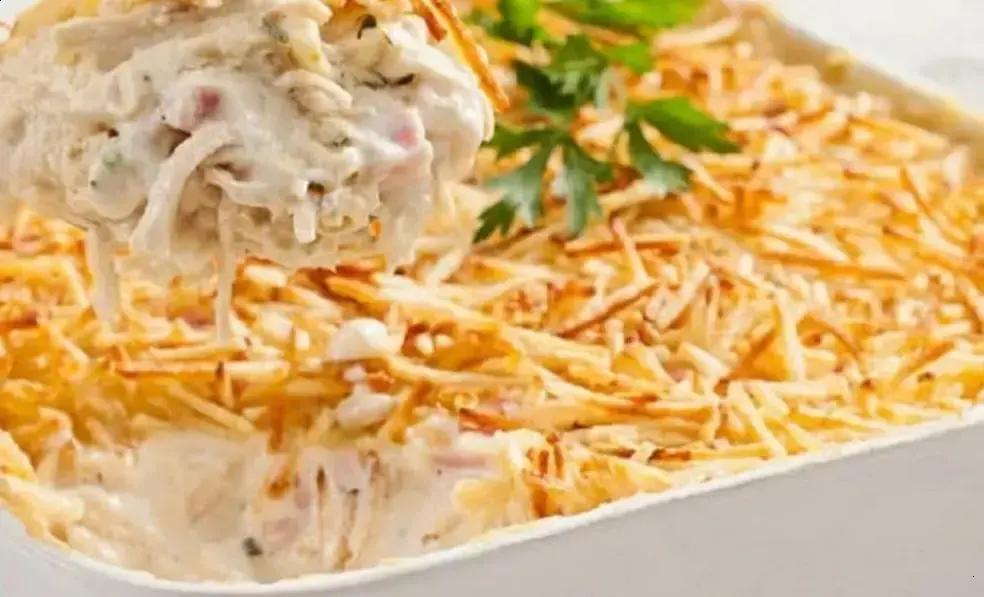 Fricassê de camarão cremoso