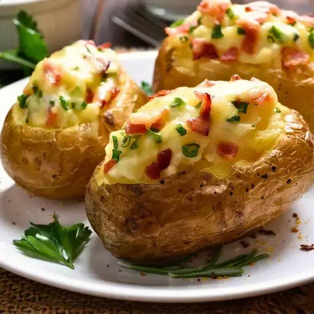 Batata recheada com queijo