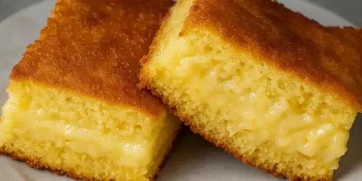 Bolo de fubá cremoso