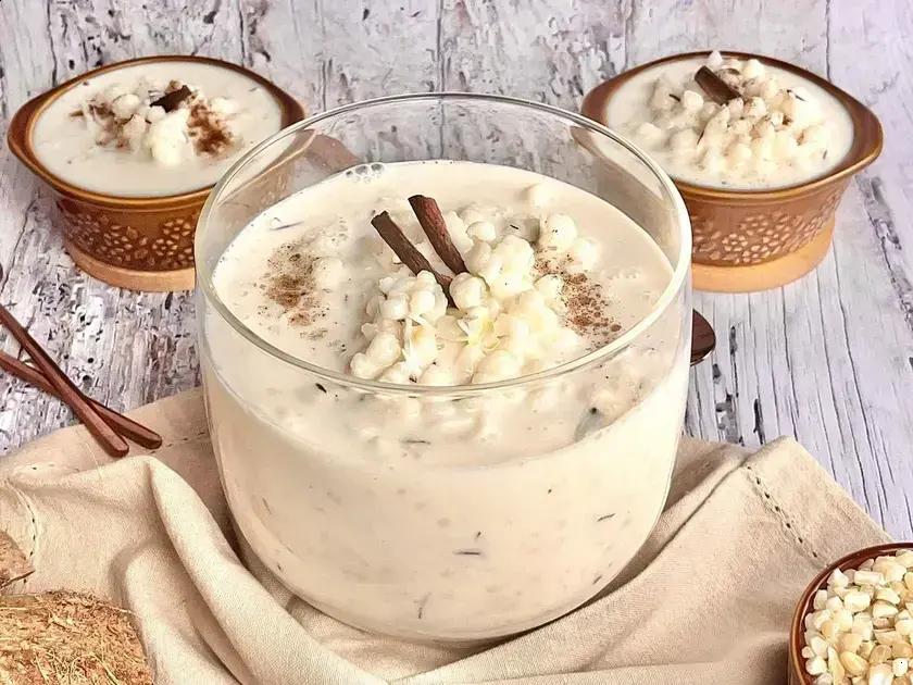 Canjica com leite condensado