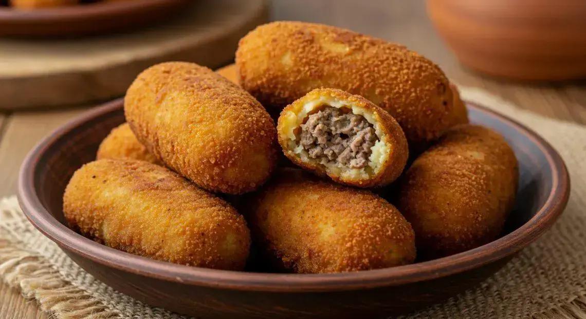 Croquete de carne moída