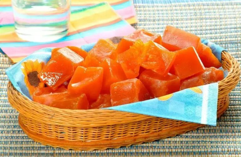 doce de abóbora cristalizado