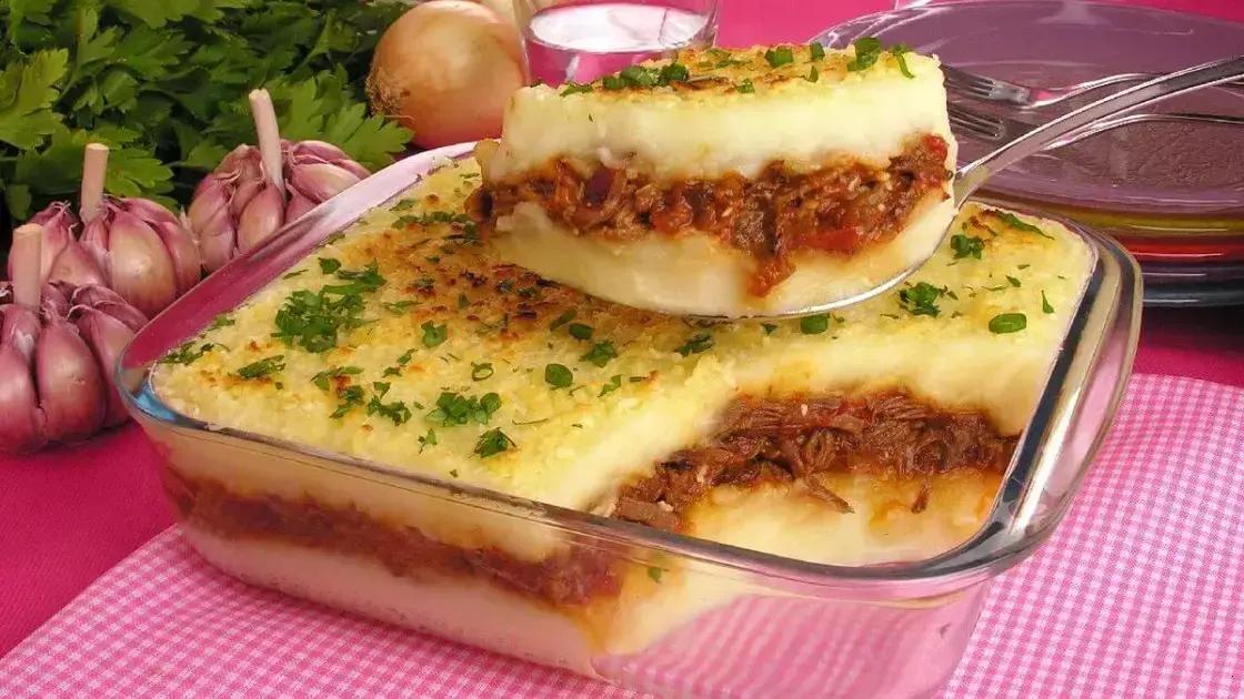 Escondidinho de batata com carne moída