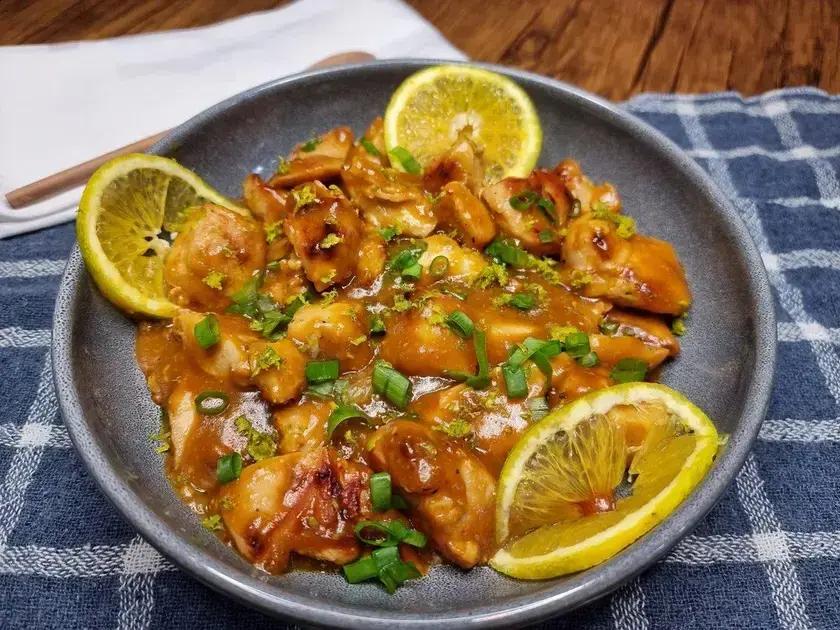 frango ao molho de laranja e mel