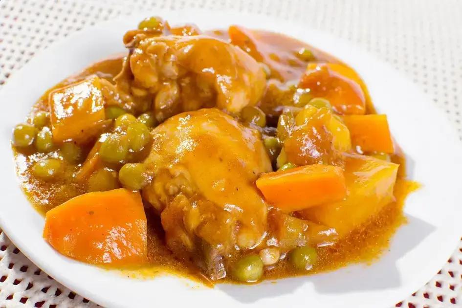 Frango ensopado com legumes