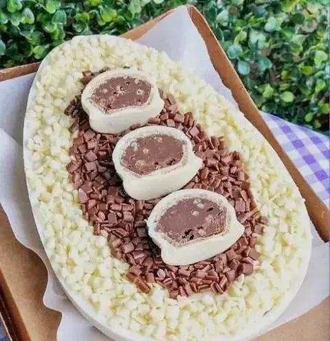 ovo de páscoa ouro branco