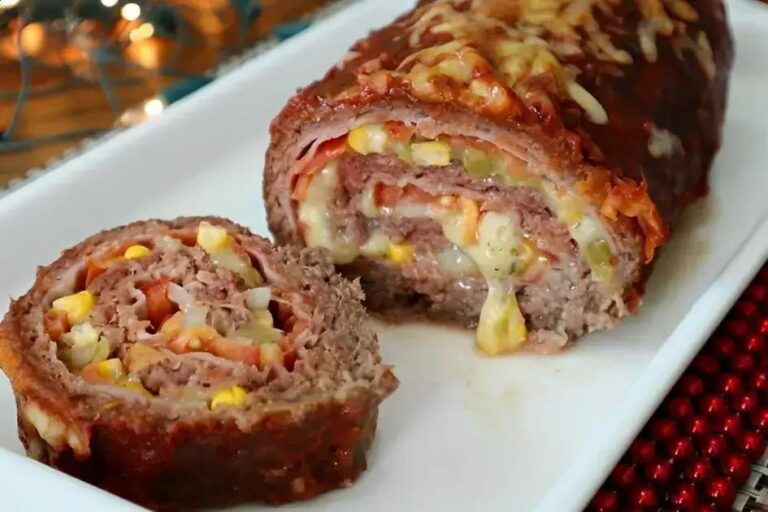 rocambole de carne moída