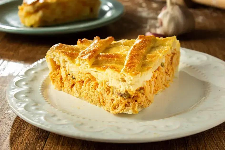 Torta de frango com catupiry