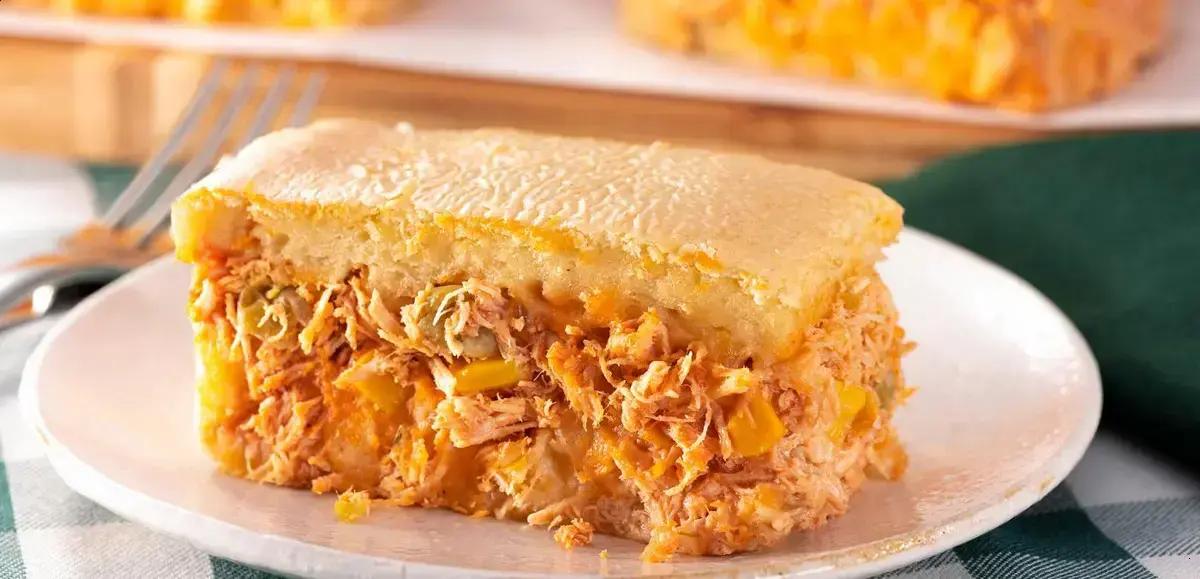 Torta de frango com milho