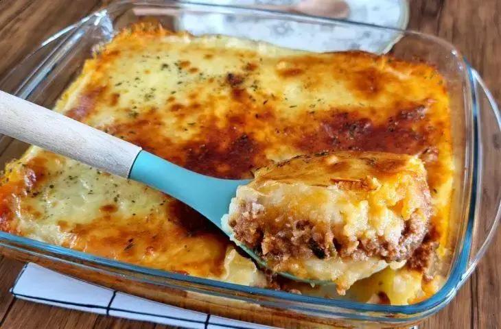 almoço com poucos ingredientes