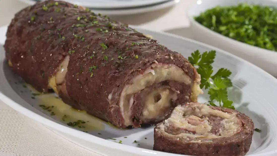 rocambole de carne moída